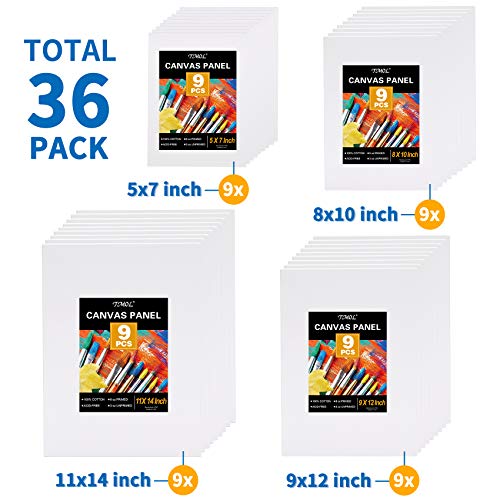 Painting Canvas Panels Multi Pack- 5x7,8x10,9x12,11x14 9 of E...