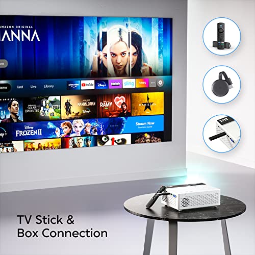 TMY Projector, Upgraded 9500 Lumens with 100 Projector Screen, 10...