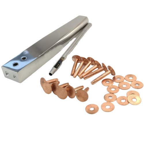 Towonder Copper Rivets with Setters Rust-Proof Studs DIY Leather C...