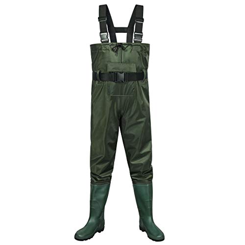 Toandon Fishing Waders Bootfoot Chest Waders with Boots Waterproof...