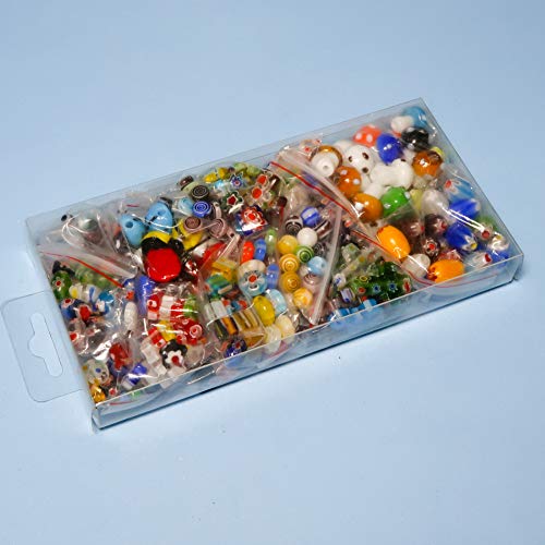 TOAOB 280pcs Assorted Glass Lampwork Beads Spacer Beads Craft Supp...