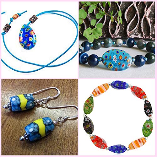 TOAOB 280pcs Assorted Glass Lampwork Beads Spacer Beads Craft Supp...