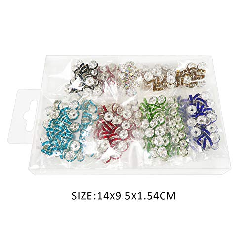 TOAOB 400pcs Assorted Colors Crystal Rondelle Spacer Beads 6mm 8mm...