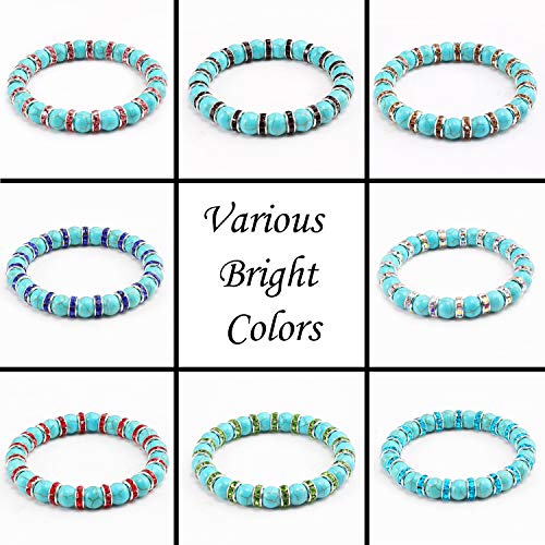 TOAOB 400pcs Assorted Colors Crystal Rondelle Spacer Beads 6mm 8mm...