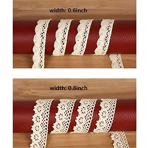 ToBeIT Cotton Lace Trim Approx 33 Yard DIY Craft Delicate Ribbon S...