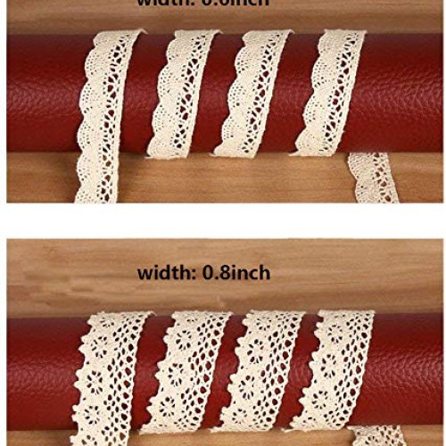 ToBeIT Cotton Lace Trim Approx 33 Yard DIY Craft Delicate Ribbon S...