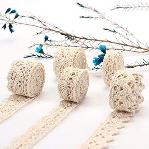 ToBeIT Cotton Lace Trim Approx 33 Yard DIY Craft Delicate Ribbon S...