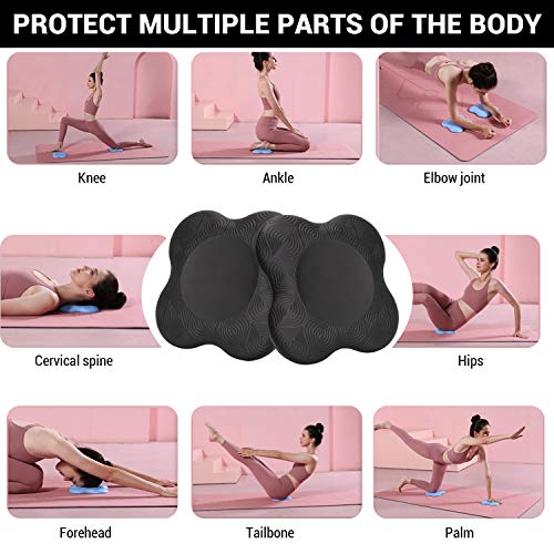 TOBWOLF 2PCS Yoga Knee Pad, Soft Foam Yoga Kneeling Mat, Non Slip ...