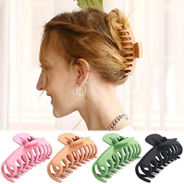 TOCESS Big Hair Claw Clips for Women Large Claw Clip for Thin Thic...