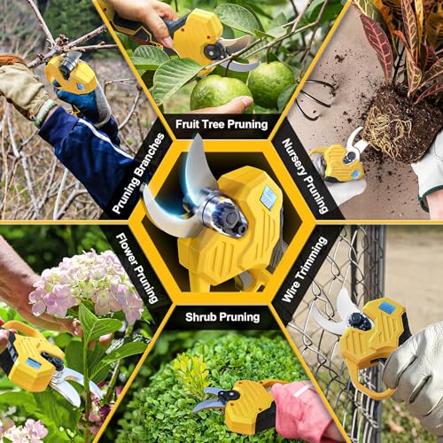 Cordless Electric Pruning Shears for Dewalt 20v Battery, TOCiTAA P...