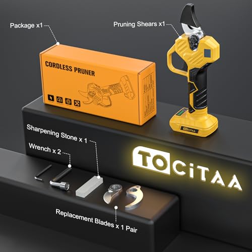 Cordless Electric Pruning Shears for Dewalt 20v Battery, TOCiTAA P...