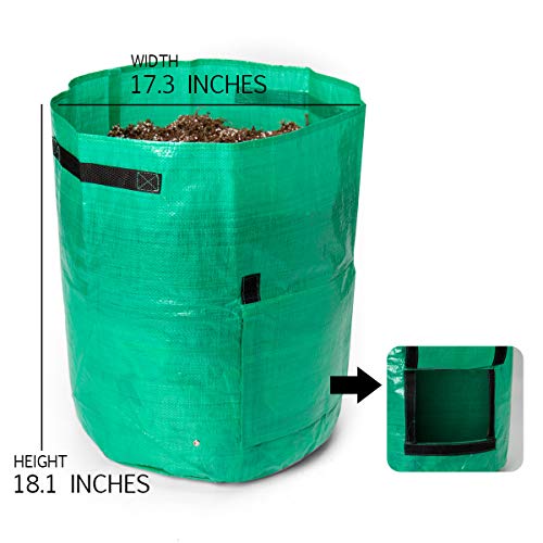 Todoing Garden Potato Grow Bag, 4Pack10Gallon Grow Bags with Acces...