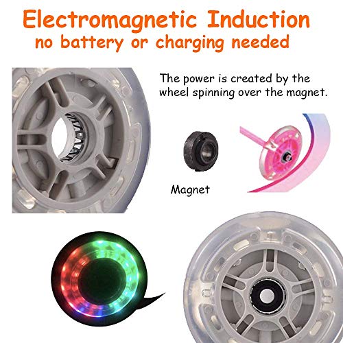 Todos Aman Foldable Flashing LED Skip Swing Jumping Wheel, Cool, H...