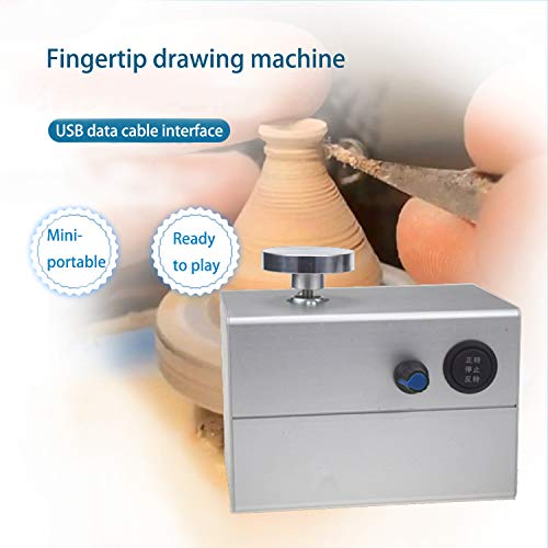 USB Mini Ceramic Pottery Wheel Machine, 2000RPM Aluminum Alloy Cla...