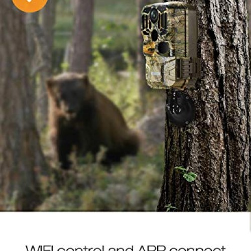 TOGUARD WiFi Trail Camera 20MP 1296P Game Camera Motion Activated ...
