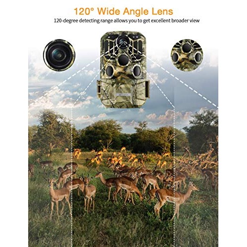 TOGUARD WiFi Trail Camera 20MP 1296P Game Camera Motion Activated ...
