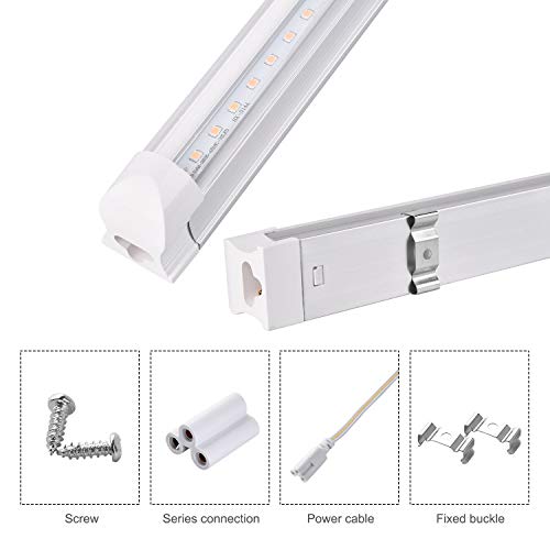 TOHUU 2FT T8 LED Grow Light Bar,9W Plant Grow Light Tube Full Spec...