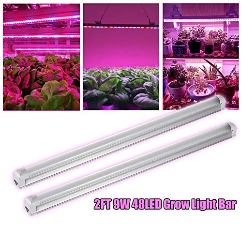 TOHUU 2FT T8 LED Grow Light Bar,9W Plant Grow Light Tube Full Spec...