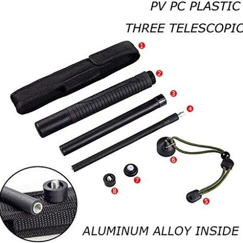 TOKONG Outdoor Tool, Expandable Climbing Stick Black