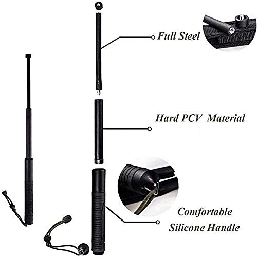 TOKONG Outdoor Tool, Expandable Climbing Stick Black