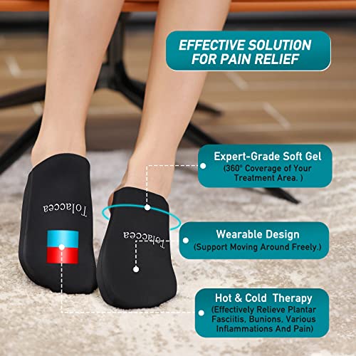 Foot Ice Pack for Toes,Reusable Gel Ice Pack for Hot and Cold Ther...