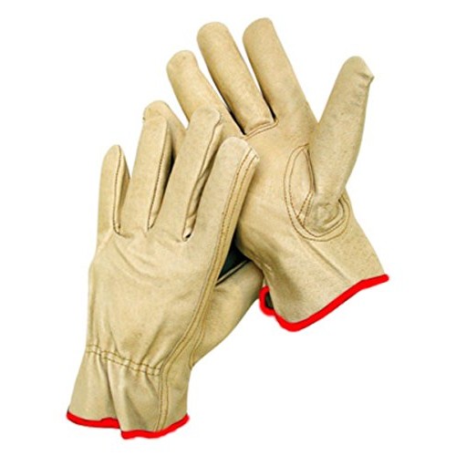 12 Pair Small Leather Work Gloves. Ideal Hand Protection all Envir...