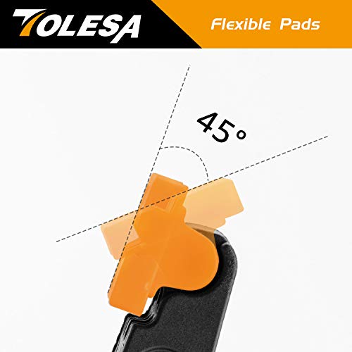 TOLESA 7-Inch Spring Clamps Powerful Force 4-Piece Nylon Clamp wit...