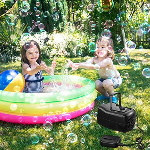 TOLOCO Bubble Machine,Automatic Bubble Blower Portable Bubble Make...