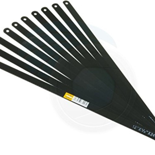 10pcs 12in 24TPI Hack Saw Carbon Steel Metal Blades Replacement Blade