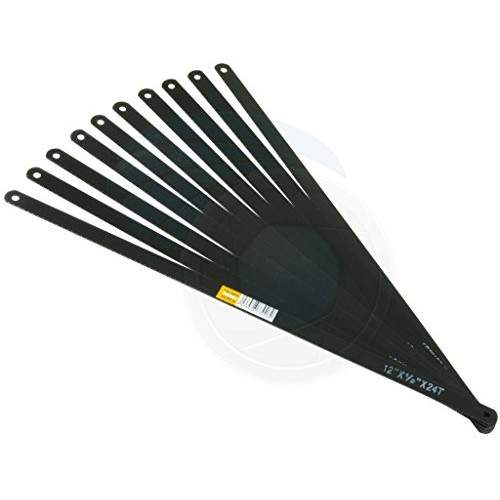 10pcs 12in 24TPI Hack Saw Carbon Steel Metal Blades Replacement Blade