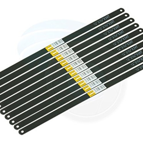 10pcs 12in 24TPI Hack Saw Carbon Steel Metal Blades Replacement Blade