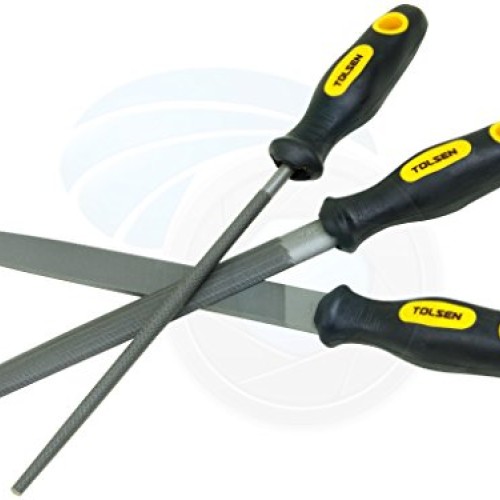 3pcs T12 Carbon Steel Rasp File Set Grinder Half Round Flat Metal ...
