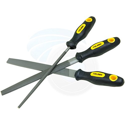 3pcs T12 Carbon Steel Rasp File Set Grinder Half Round Flat Metal ...