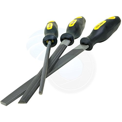 3pcs T12 Carbon Steel Rasp File Set Grinder Half Round Flat Metal ...
