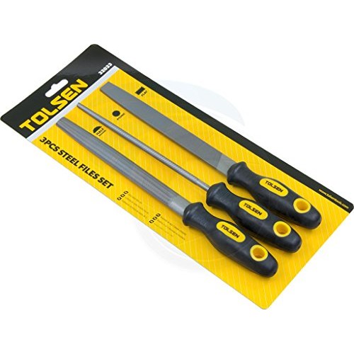 3pcs T12 Carbon Steel Rasp File Set Grinder Half Round Flat Metal ...