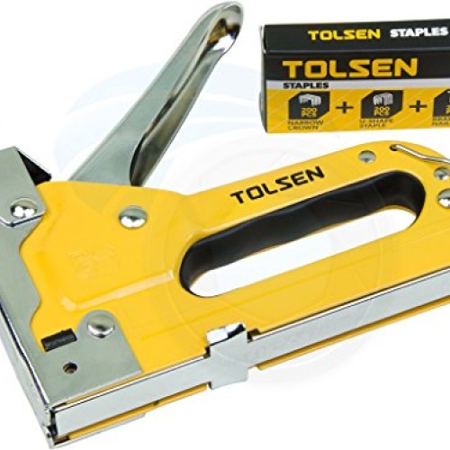 Heavy Duty Chrome 3 Way Stapler Staple Nailer Crown U-Shape Nails