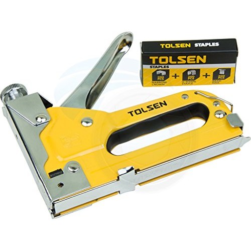 Heavy Duty Chrome 3 Way Stapler Staple Nailer Crown U-Shape Nails