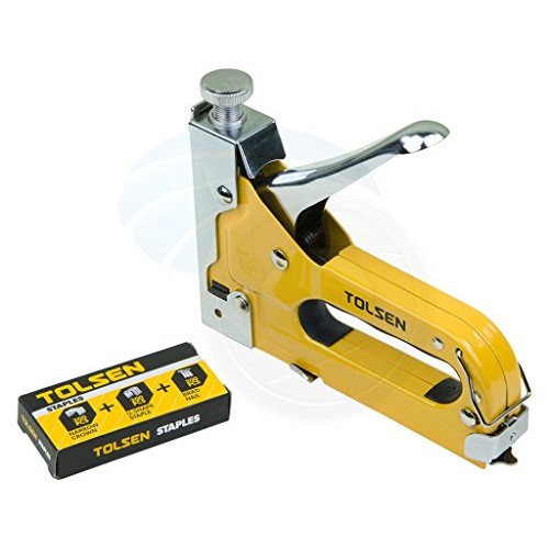 Heavy Duty Chrome 3 Way Stapler Staple Nailer Crown U-Shape Nails