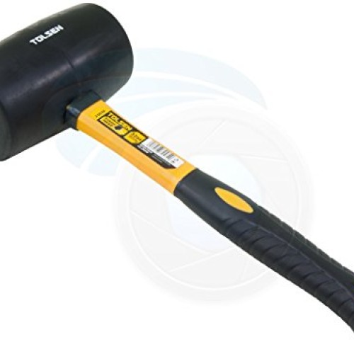 Large Rubber Mallet 32oz 900g Hammer Fiberglass Rubberized Handle ...