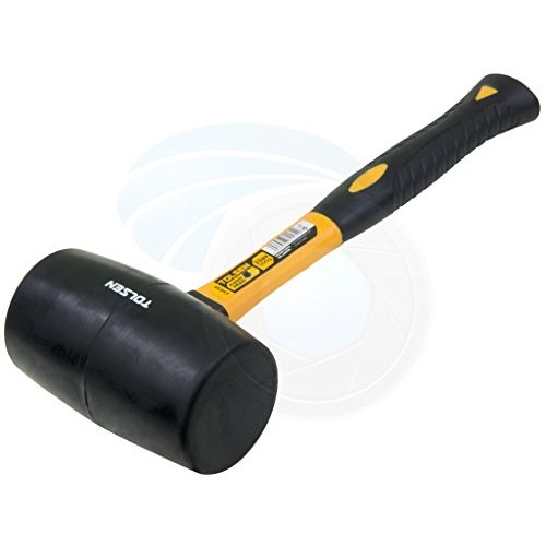 Large Rubber Mallet 32oz 900g Hammer Fiberglass Rubberized Handle ...