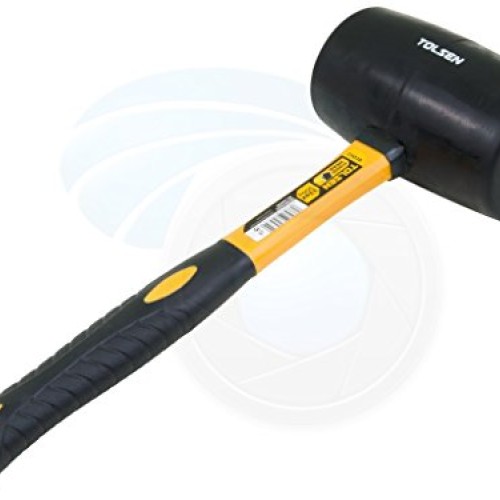 Large Rubber Mallet 32oz 900g Hammer Fiberglass Rubberized Handle ...
