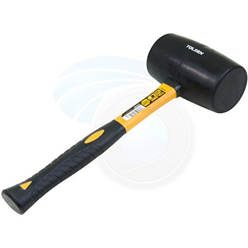 Large Rubber Mallet 32oz 900g Hammer Fiberglass Rubberized Handle ...