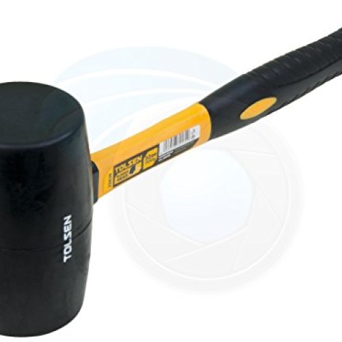 Large Rubber Mallet 32oz 900g Hammer Fiberglass Rubberized Handle ...