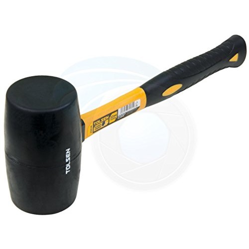 Large Rubber Mallet 32oz 900g Hammer Fiberglass Rubberized Handle ...