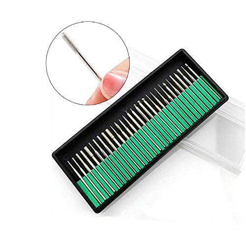 30 PCS Diamond Burrs Set, 1/8” Shank Rotary Tool Accessory for Jew...