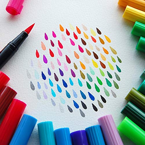 Tombow 56187 Dual Brush Pen Art Markers, Pastel, 10-Pack. Blendabl...