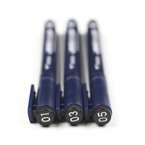 Tombow 66403 MONO Drawing Pen, 3-Pack. Create Precise, Detailed Dr...