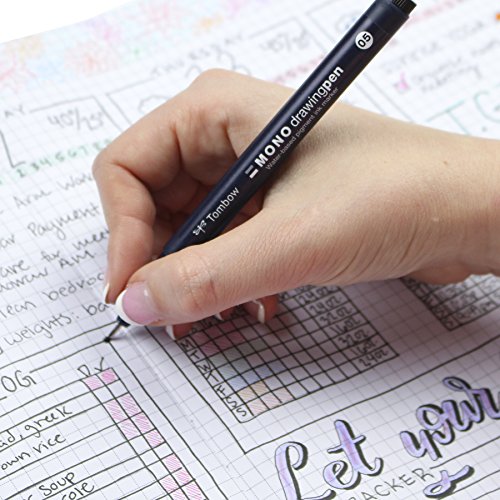 Tombow 66403 MONO Drawing Pen, 3-Pack. Create Precise, Detailed Dr...