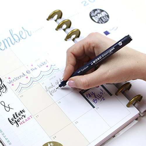 Tombow 66403 MONO Drawing Pen, 3-Pack. Create Precise, Detailed Dr...