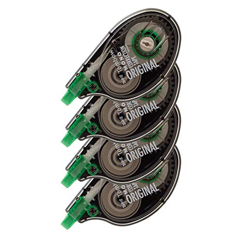 Tombow 68626 MONO Original Correction Tape, 4-Pack. Easy to Use Ap...